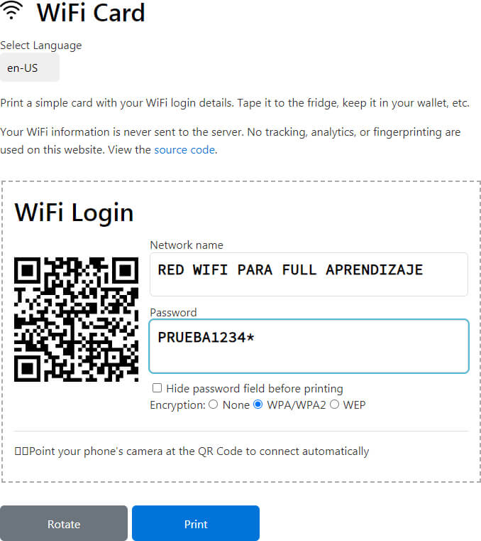 CREAR un QR con tu WiFi 3 compartir Wifi con codigo QR 1